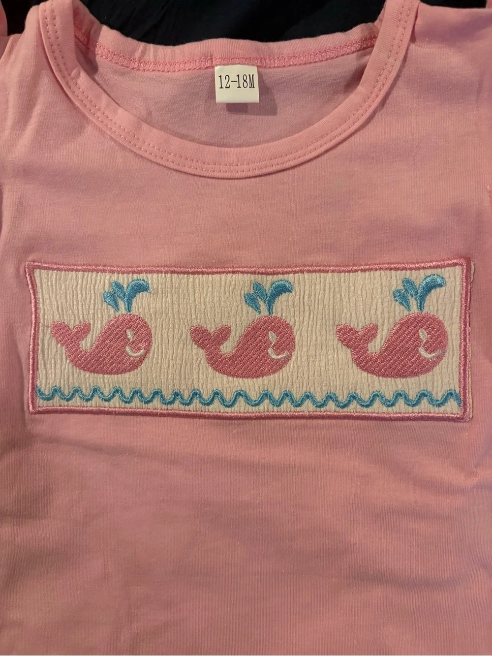 Toddler Boutique Girl Whale Shorts Set..12-18M